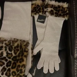 Borsalino leaped fur logo cashmere wool beanie scarf gloves set NWT Set Beanie and Scarf in Virgin Wool - Unisex | Borsalino  main image 4